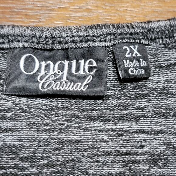 Onque Casual LS Halloween Sweater Sequin Black Cats & Pumpkins - Size 2X - Picture 4 of 5